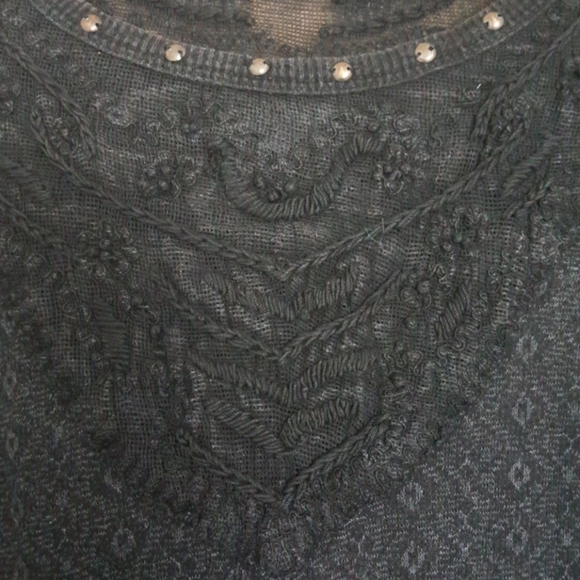 Free People black mesh sweater - Picture 3 of 6